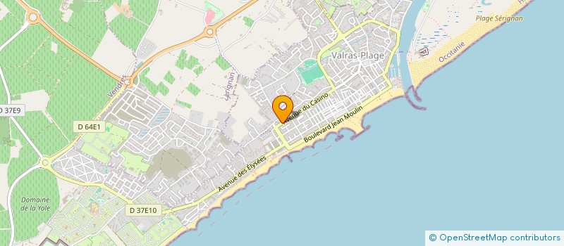 localisation de l'entreprise MONSIEUR PHILIPPE BOURNIQUEL-MARTINUZ  VALRAS-PLAGE