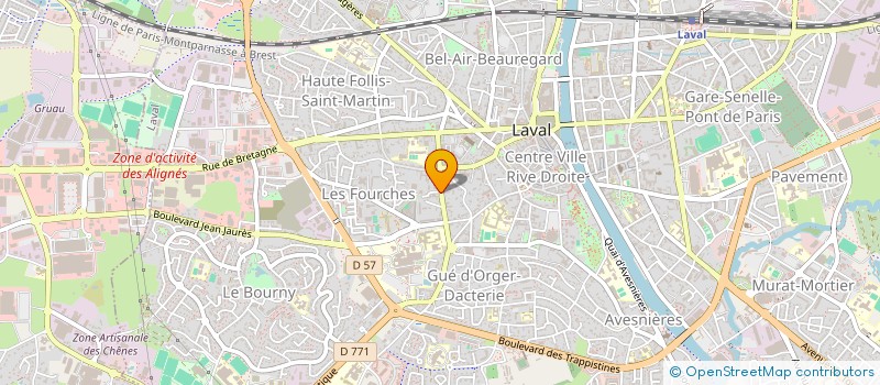 localisation de l'entreprise MONSIEUR PHILIPPE BOURON à LAVAL