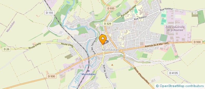 localisation de l'entreprise MONSIEUR PHILIPPE BOURSIER à MONTDIDIER