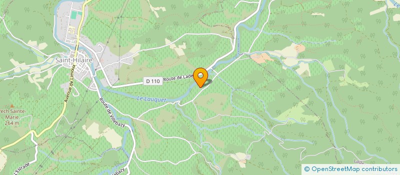 localisation de l'entreprise MONSIEUR PHILIPPE BOUSQUET  SAINT-HILAIRE