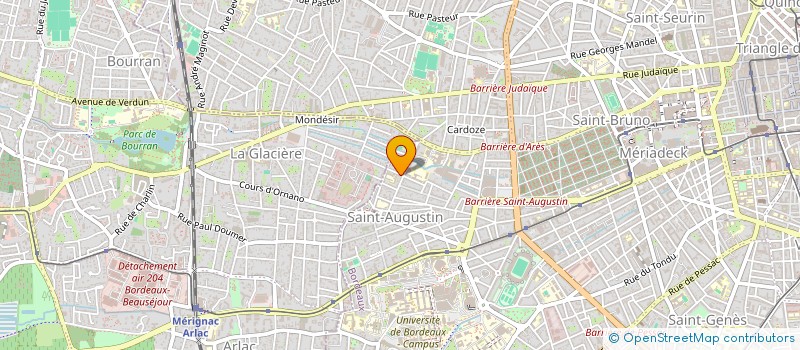 localisation de l'entreprise MONSIEUR PHILIPPE BOUSQUET à BORDEAUX