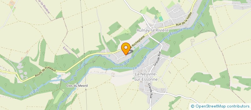 localisation de l'entreprise MONSIEUR PHILIPPE BOUSSARD  AULNAY-LA-RIVIERE