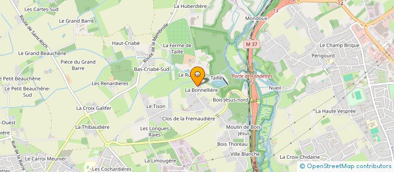 localisation de l'entreprise MONSIEUR PHILIPPE BOUTET à FONDETTES