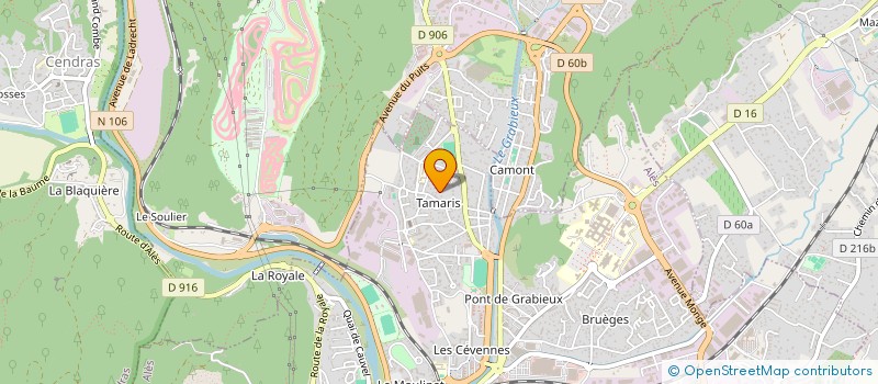 localisation de l'entreprise MONSIEUR PHILIPPE BOUTIERES  ALES