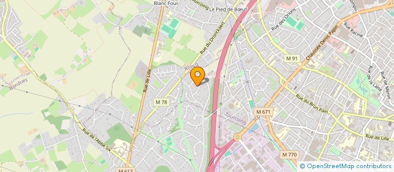 localisation de l'entreprise MONSIEUR PHILIPPE BOUTIN  TOURCOING