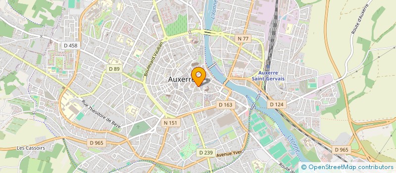 localisation de l'entreprise MONSIEUR PHILIPPE BOUVEAU à AUXERRE