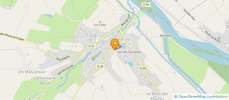 localisation de l'entreprise MONSIEUR PHILIPPE BOUVIER à CHATILLON-SUR-LOIRE