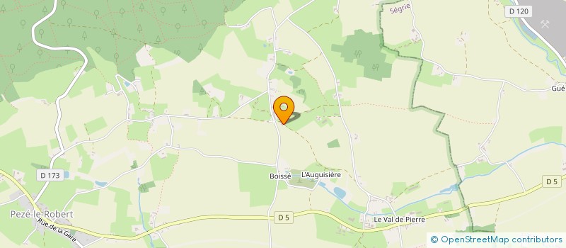 localisation de l'entreprise MONSIEUR PHILIPPE BOUVIER  PEZE-LE-ROBERT