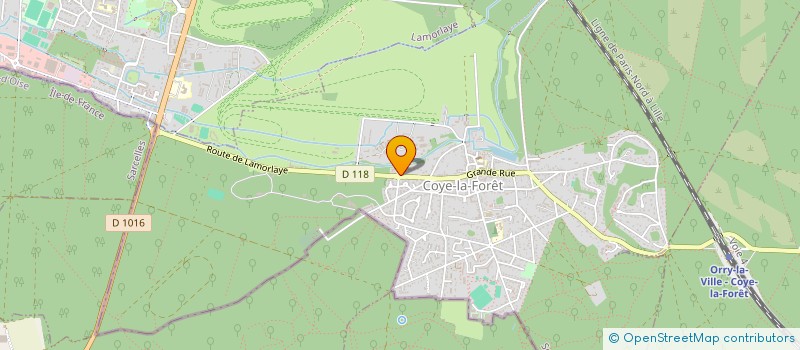 localisation de l'entreprise MONSIEUR PHILIPPE BOUVIER  COYE-LA-FORET