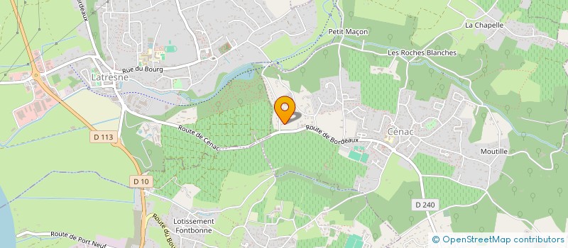 localisation de l'entreprise MONSIEUR PHILIPPE BRACONNIER  CENAC