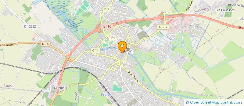 localisation de l'entreprise MONSIEUR PHILIPPE BRAGARD  SAUJON