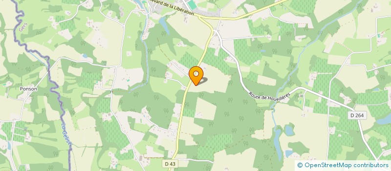 localisation de l'entreprise MONSIEUR PHILIPPE BRANTHOMME  CASTELNAU D'AUZAN LABARRERE