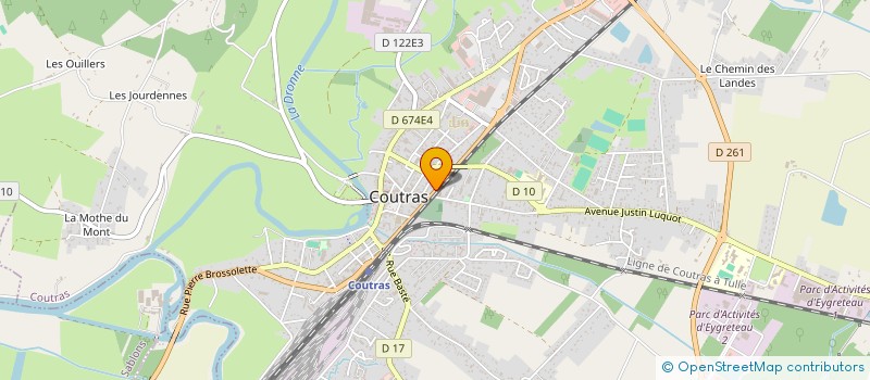 localisation de l'entreprise MONSIEUR PHILIPPE BRAS  COUTRAS