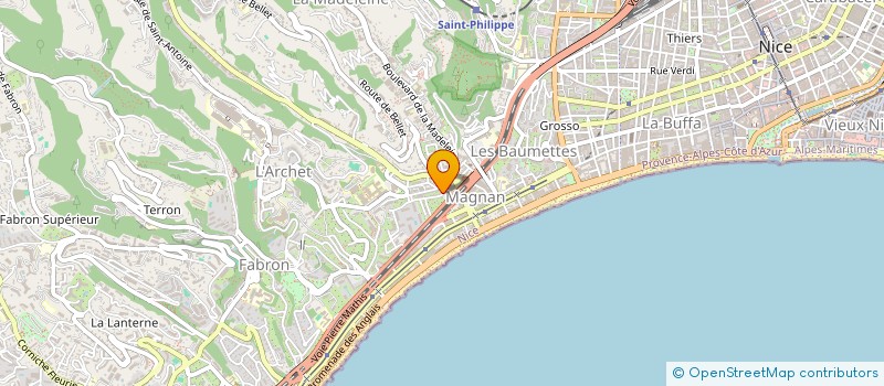 localisation de l'entreprise MONSIEUR PHILIPPE BRASSOUD  NICE