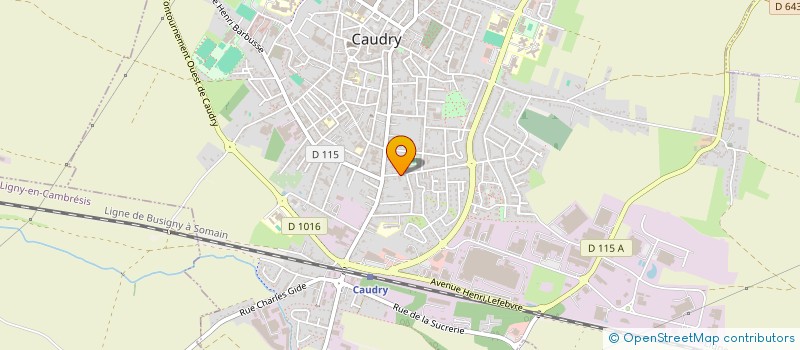 localisation de l'entreprise MONSIEUR PHILIPPE BRAY  CAUDRY