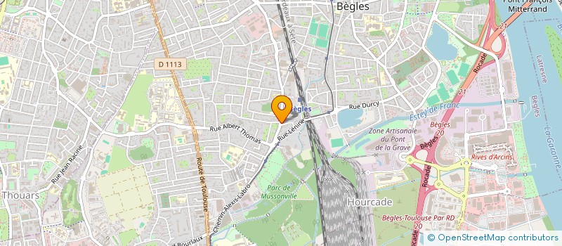 localisation de l'entreprise MONSIEUR PHILIPPE BRENUGAT à BEGLES
