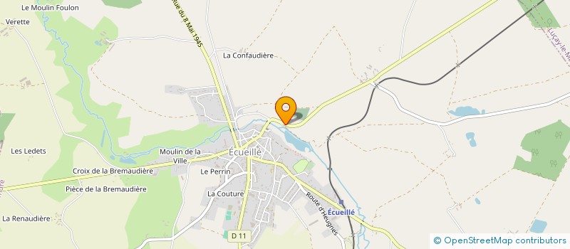 localisation de l'entreprise MONSIEUR PHILIPPE BREQUE à ECUEILLE