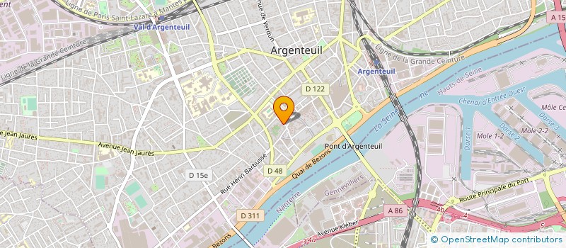 localisation de l'entreprise MONSIEUR PHILIPPE BRETILLE  ARGENTEUIL