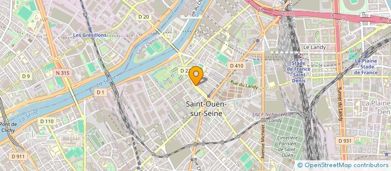 localisation de l'entreprise MONSIEUR PHILIPPE BRETON à SAINT-OUEN-SUR-SEINE