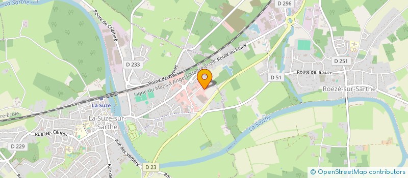 localisation de l'entreprise MONSIEUR PHILIPPE BRIAND  LA SUZE-SUR-SARTHE