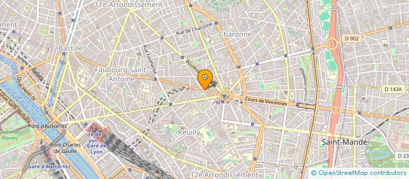 localisation de l'entreprise MONSIEUR PHILIPPE BRICART  PARIS 11