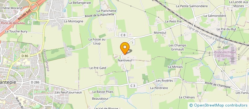 localisation de l'entreprise MONSIEUR PHILIPPE BRIE  CESSON-SEVIGNE