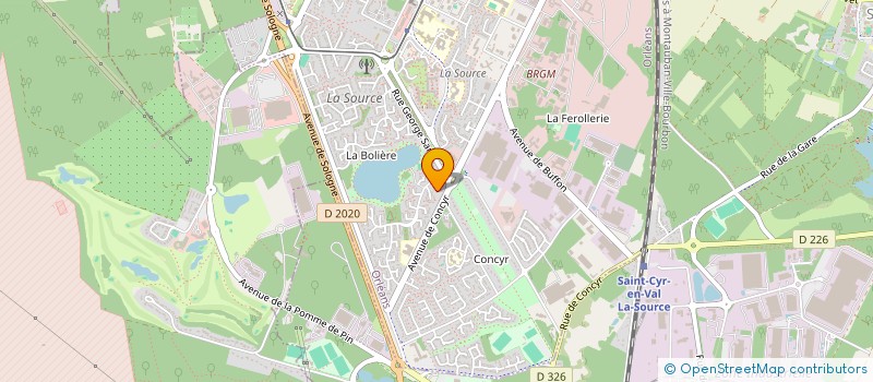 localisation de l'entreprise MONSIEUR PHILIPPE BRIERE à OLIVET