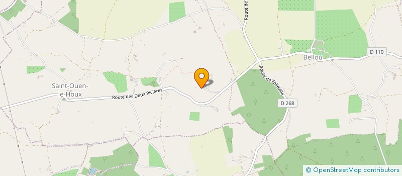 localisation de l'entreprise MONSIEUR PHILIPPE BRILLANT  SAINT-PIERRE-EN-AUGE