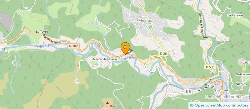 localisation de l'entreprise MONSIEUR PHILIPPE BRIOUDE  MEYRAS