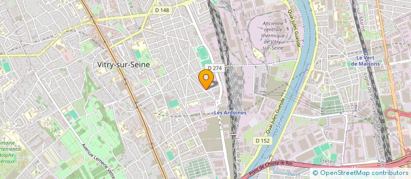 localisation de l'entreprise MONSIEUR PHILIPPE BRIQUET à VITRY-SUR-SEINE