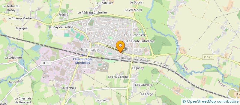 localisation de l'entreprise MONSIEUR PHILIPPE BRISORGUEIL  L'HERMITAGE