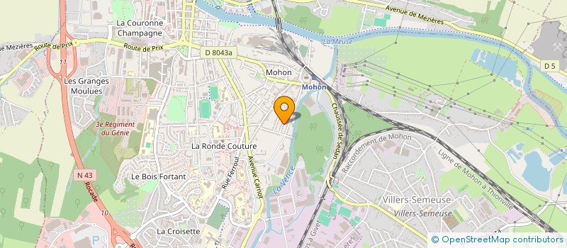 localisation de l'entreprise MONSIEUR PHILIPPE BROCART  CHARLEVILLE MEZIERES