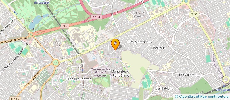 localisation de l'entreprise MONSIEUR PHILIPPE BROCHET à VILLEPINTE
