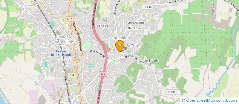 localisation de l'entreprise MONSIEUR PHILIPPE BROGNIART à ROUSSILLON