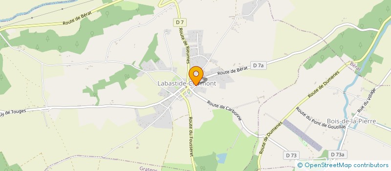 localisation de l'entreprise MONSIEUR PHILIPPE BROQUERE  LABASTIDE-CLERMONT