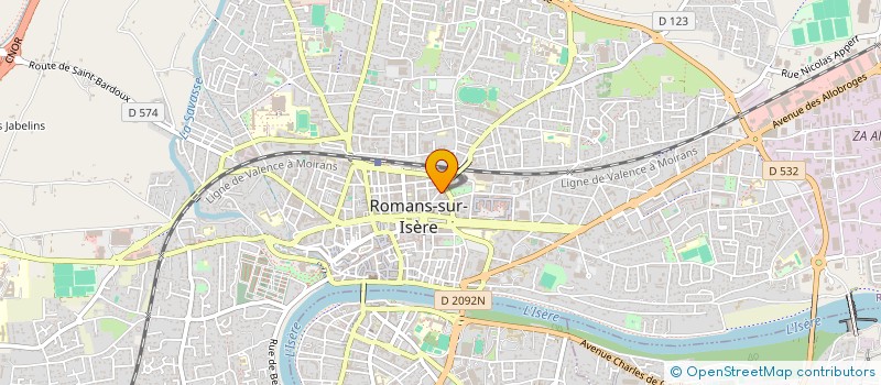 localisation de l'entreprise MONSIEUR PHILIPPE BROSSET  ROMANS-SUR-ISERE