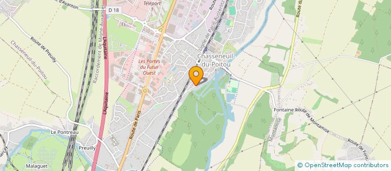 localisation de l'entreprise MONSIEUR PHILIPPE BROUSMICHE  CHASSENEUIL-DU-POITOU