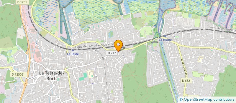 localisation de l'entreprise MONSIEUR PHILIPPE BROUSSE  LA TESTE-DE-BUCH