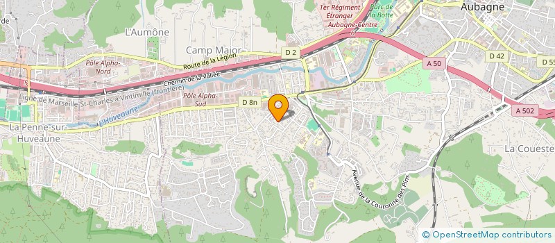 localisation de l'entreprise MONSIEUR PHILIPPE BRU  AUBAGNE