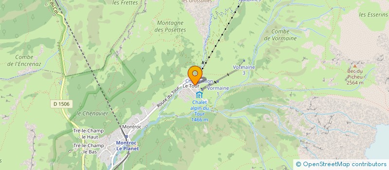 localisation de l'entreprise MONSIEUR PHILIPPE BRUERE  CHAMONIX-MONT-BLANC