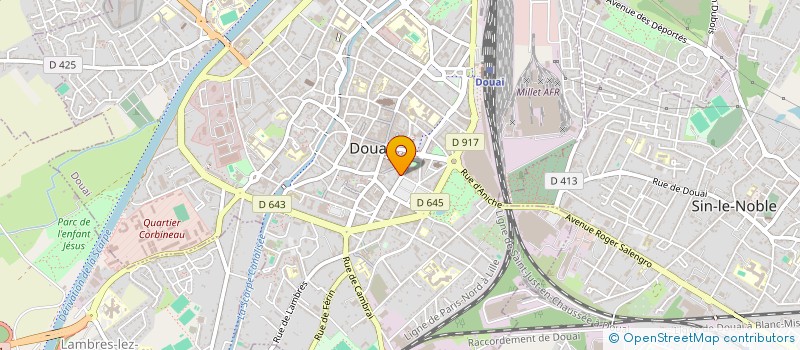 localisation de l'entreprise MONSIEUR PHILIPPE BRUEY  DOUAI