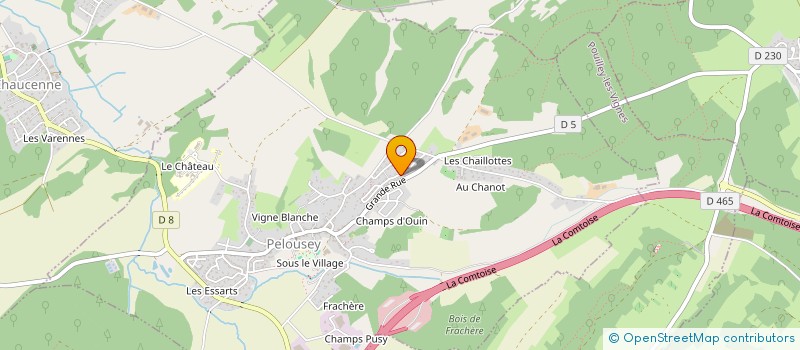 localisation de l'entreprise MONSIEUR PHILIPPE BRULE  PELOUSEY