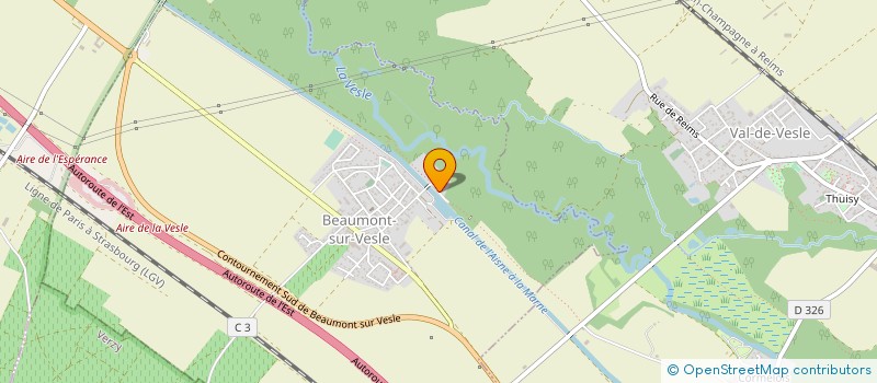 localisation de l'entreprise MONSIEUR PHILIPPE BRUN  BEAUMONT-SUR-VESLE