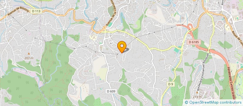 localisation de l'entreprise MONSIEUR PHILIPPE BRUN  GRASSE