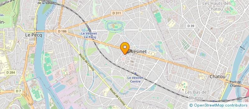 localisation de l'entreprise MONSIEUR PHILIPPE BRUNAT à LE VESINET