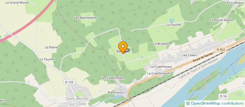 localisation de l'entreprise MONSIEUR PHILIPPE BRUNET  LANGEAIS