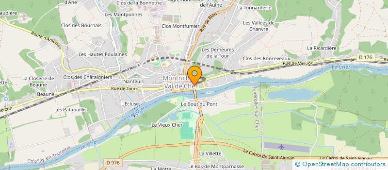 localisation de l'entreprise MONSIEUR PHILIPPE BRUNET  MONTRICHARD-VAL-DE-CHER