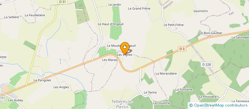 localisation de l'entreprise MONSIEUR PHILIPPE BRUNET à TELLIERES-LE-PLESSIS