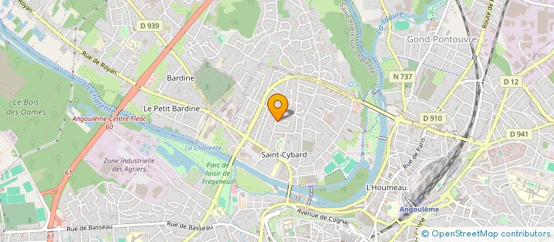 localisation de l'entreprise MONSIEUR PHILIPPE BRUNET à ANGOULEME