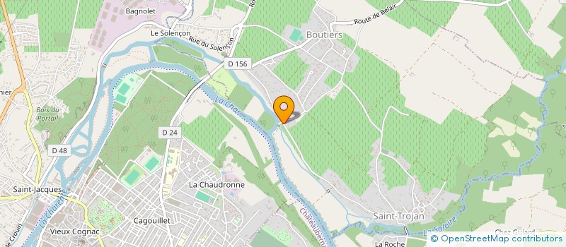 localisation de l'entreprise MONSIEUR PHILIPPE BRUNET à BOUTIERS-SAINT-TROJAN